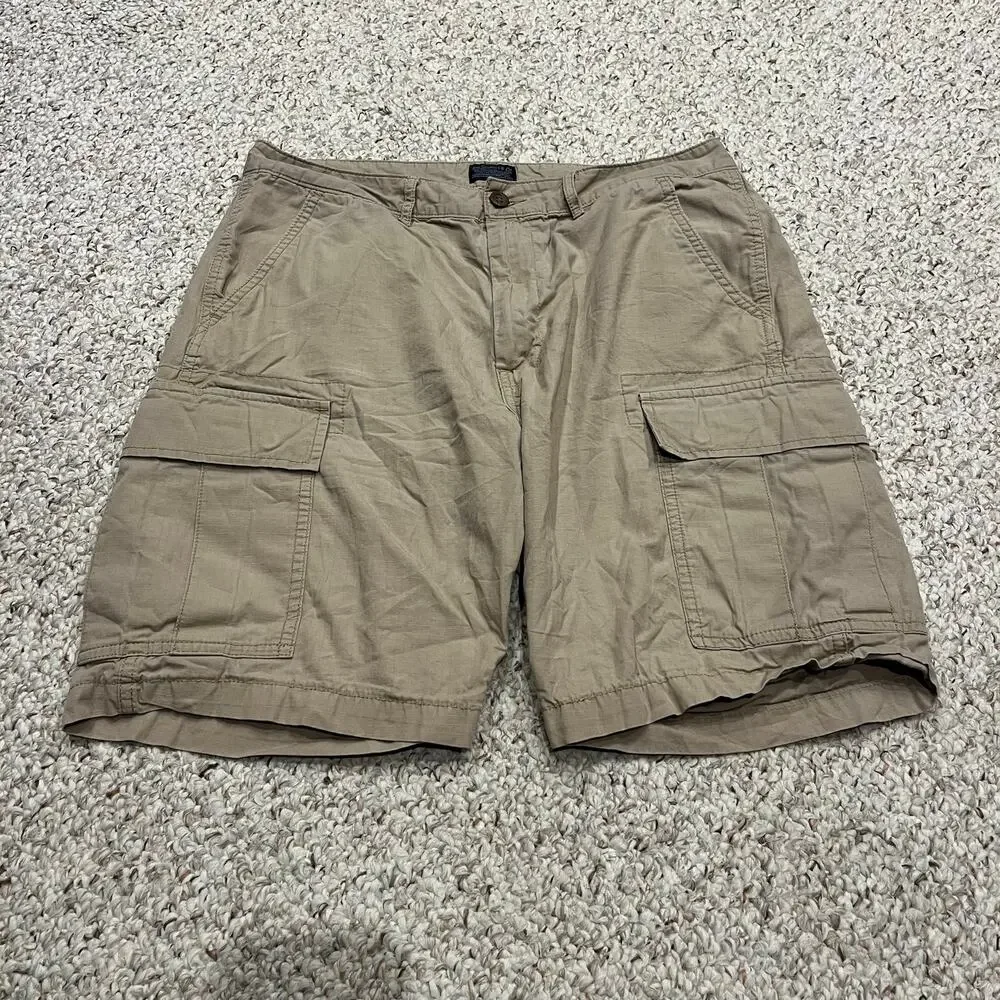 Levi's Mens Cargo Shorts Tan 33 Outdoor Casual Dad Cotton Utility